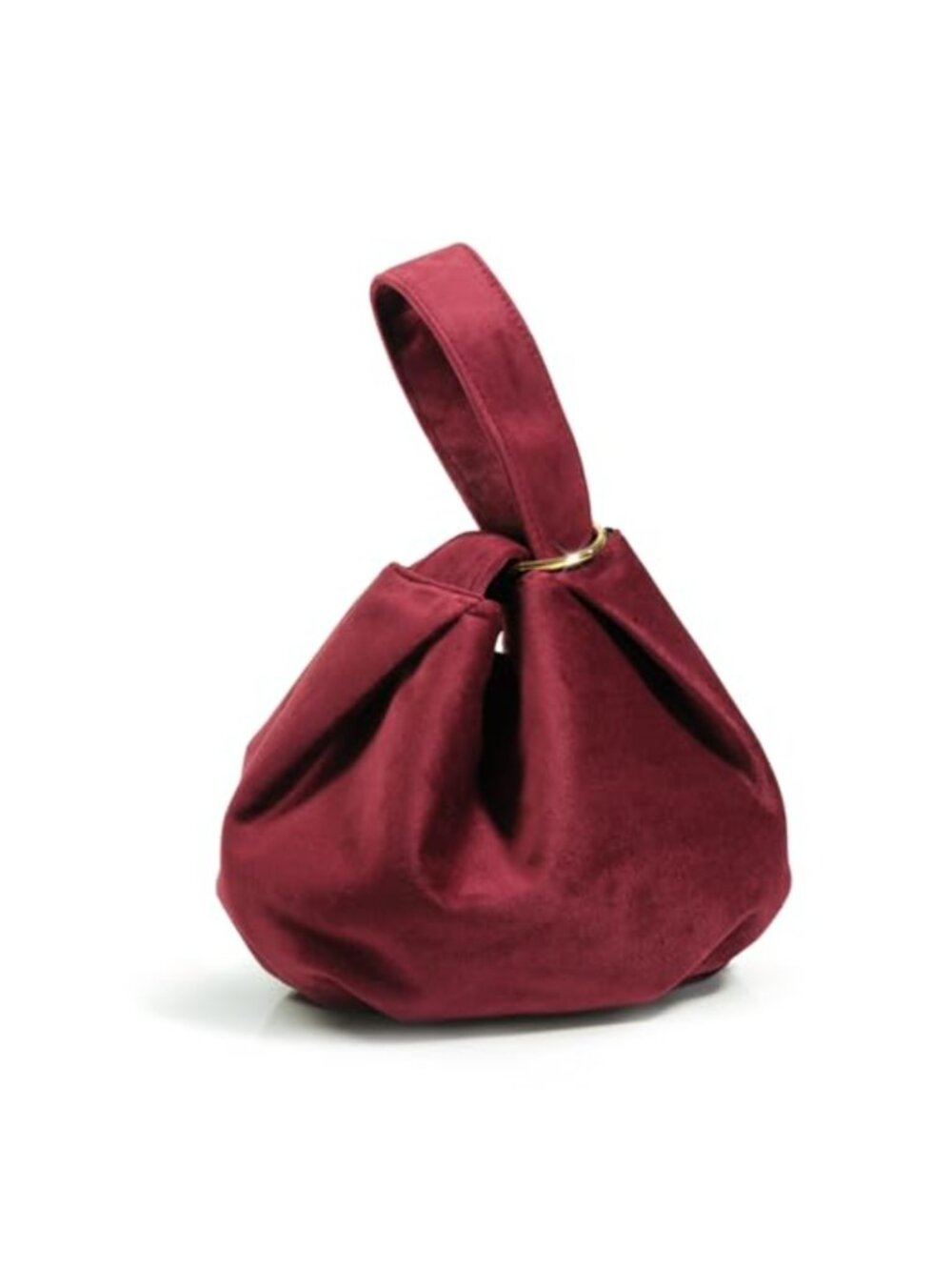 Velvet Top Handle Clutch Wristlet Small Tote Purse Slouchy Bucket Bag